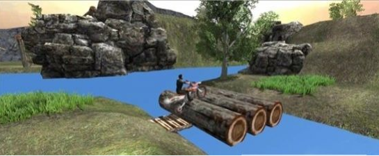 摩托车斜坡疯狂特技