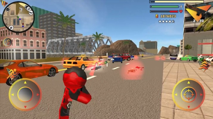 火柴人绳索英雄(999999钻999999金币)