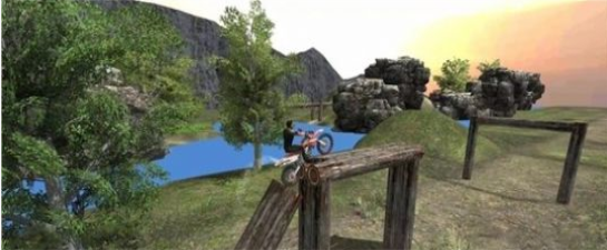 摩托车斜坡疯狂特技