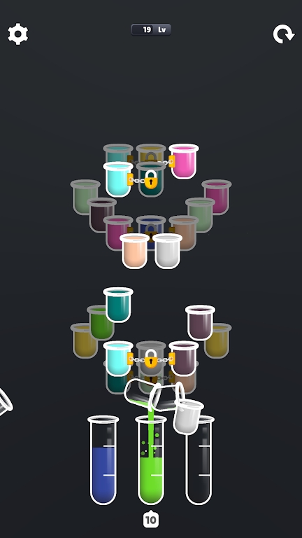 按顺序排列的管