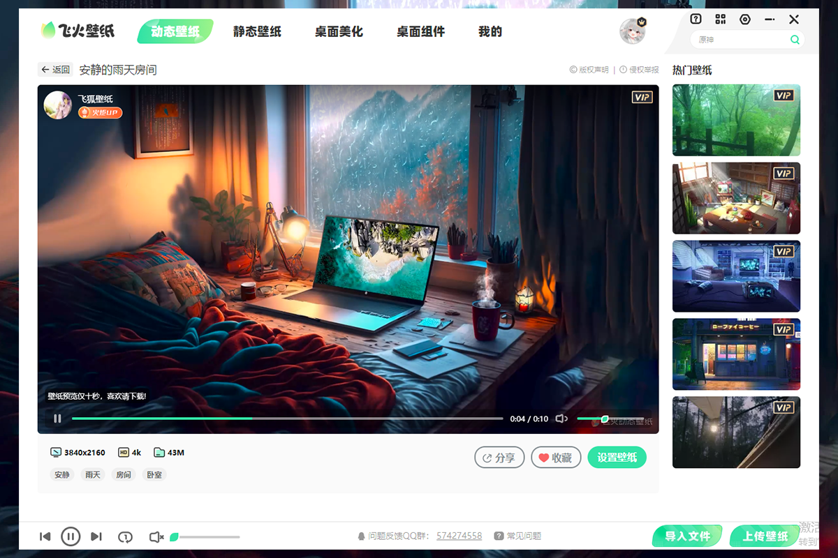 飞火动态壁纸电脑版