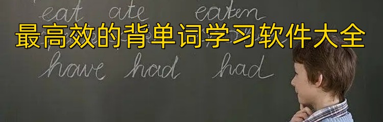 最高效的背单词学习软件大全