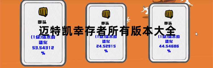 迈特凯幸存者所有版本大全